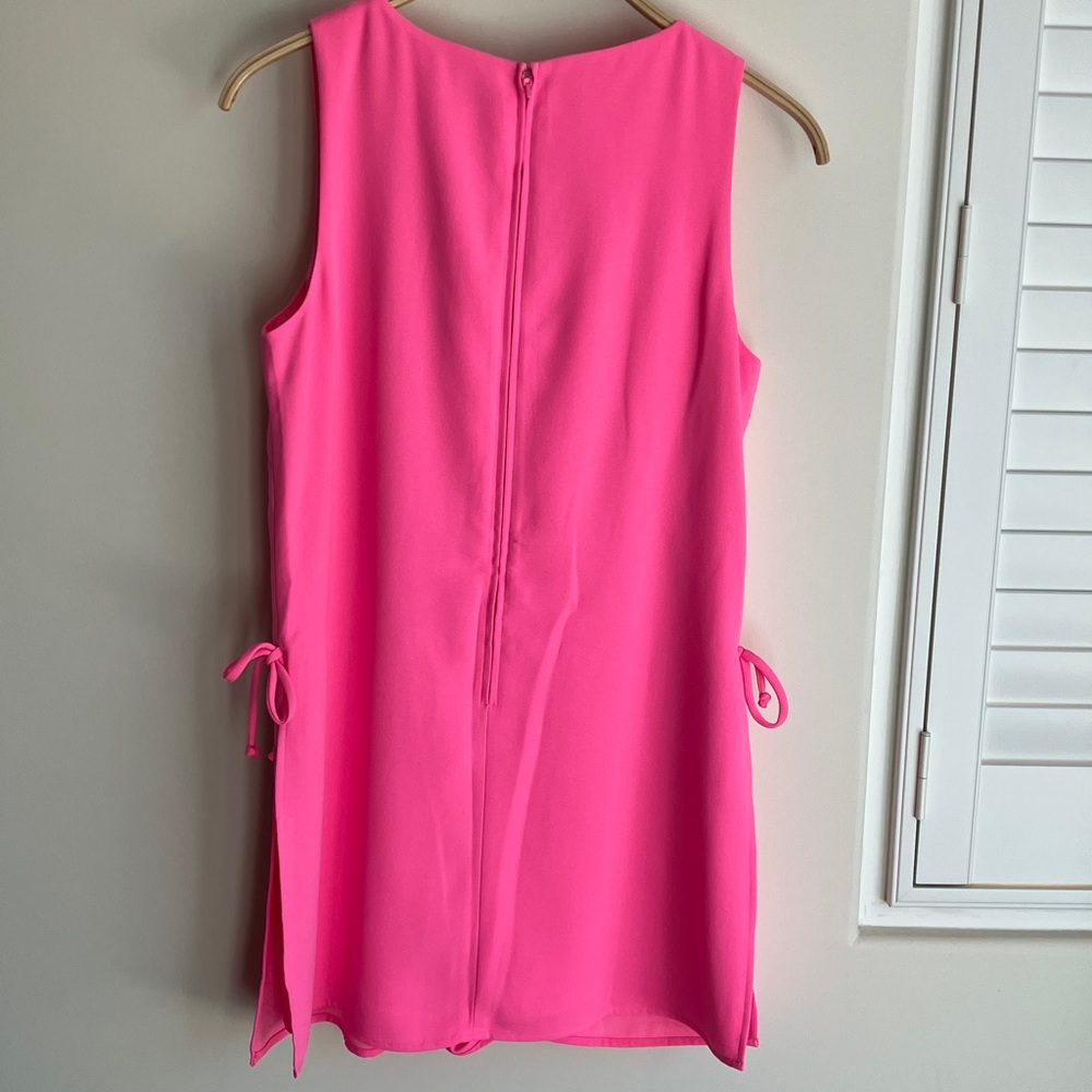LILLY PULITZER Donna Romper Havana Pink Scalloped Shell Embroidery Size 10 NWT - Picture 5 of 13